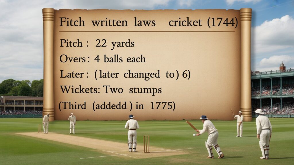 First Written Laws of Cricket