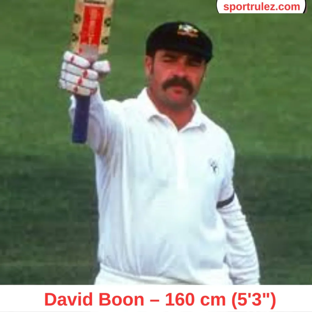 David Boon height 