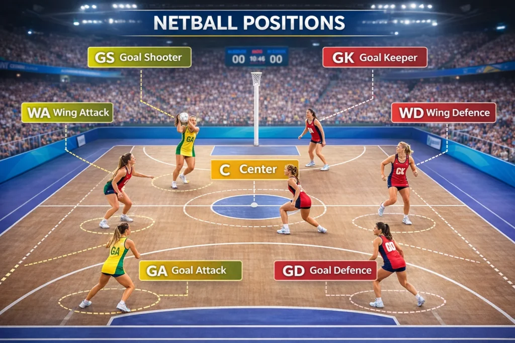 Netball Game Positions: All 7 Player Roles Explained