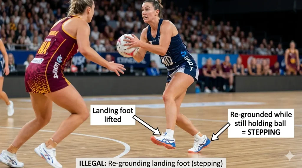 ONE-FOOT LANDING (ILLEGAL)