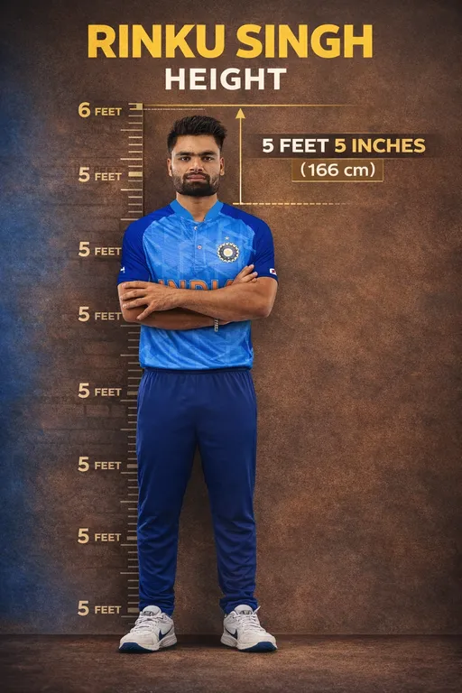 rinku singh height 