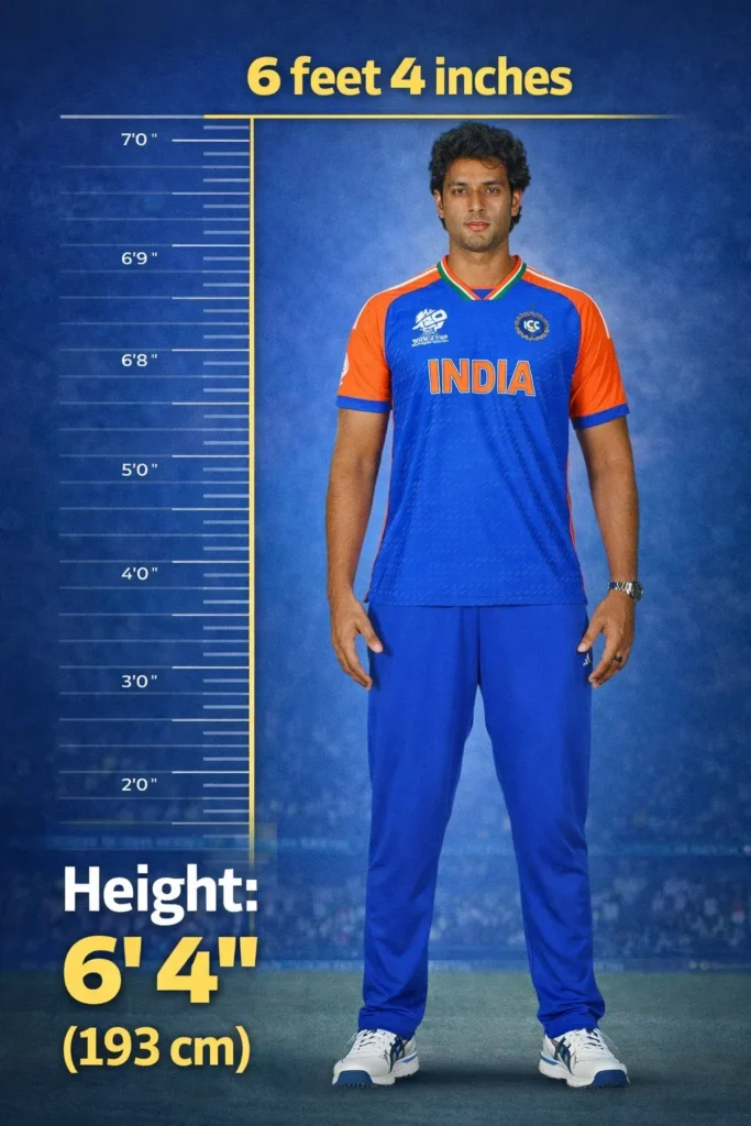 shivam dube height