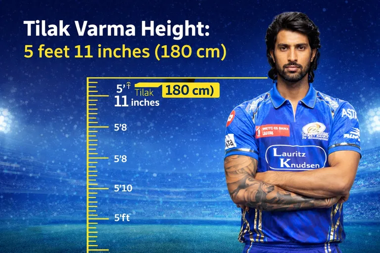 Tilak Varma height