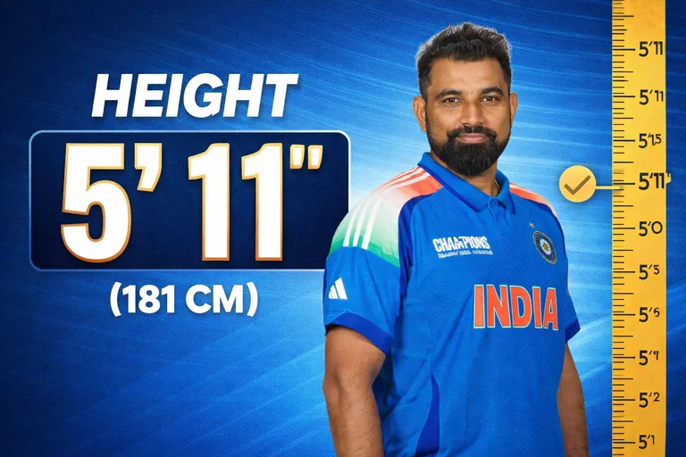 Mohammed Shami height