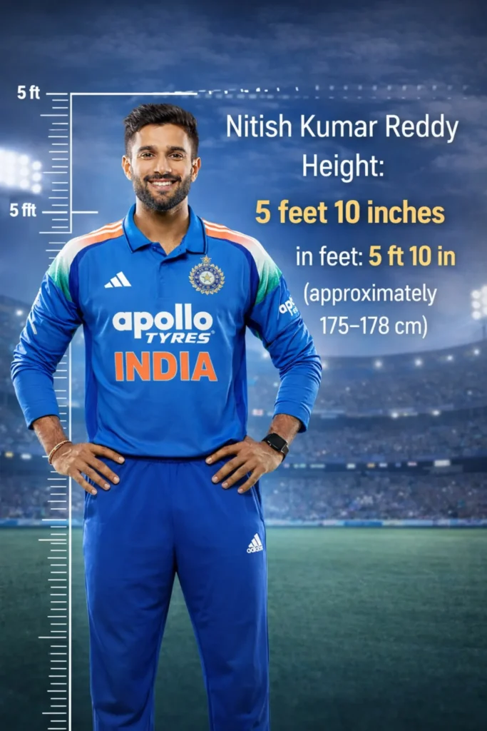 Nitish Kumar Reddy Height