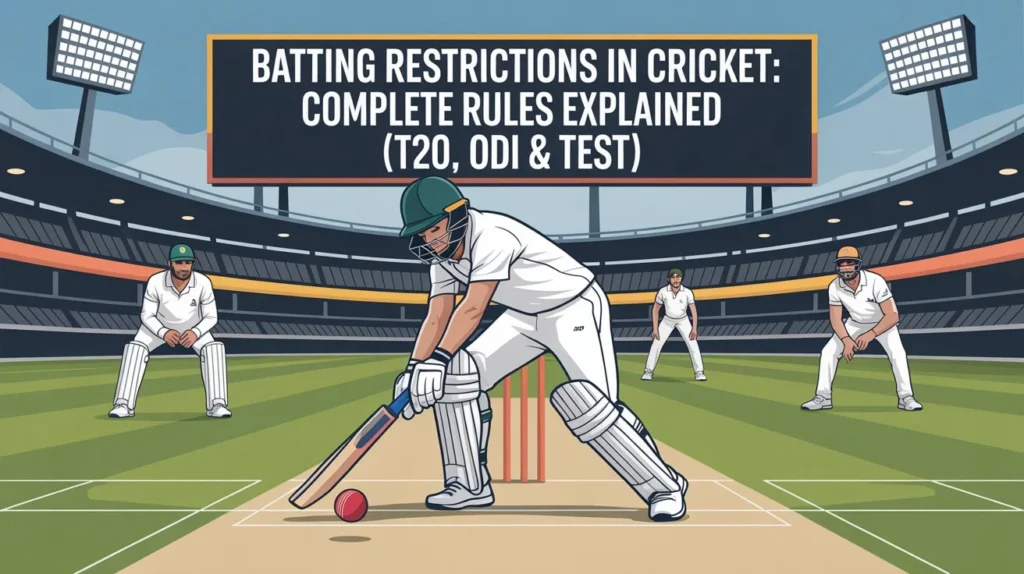 batting restrictions in cricket