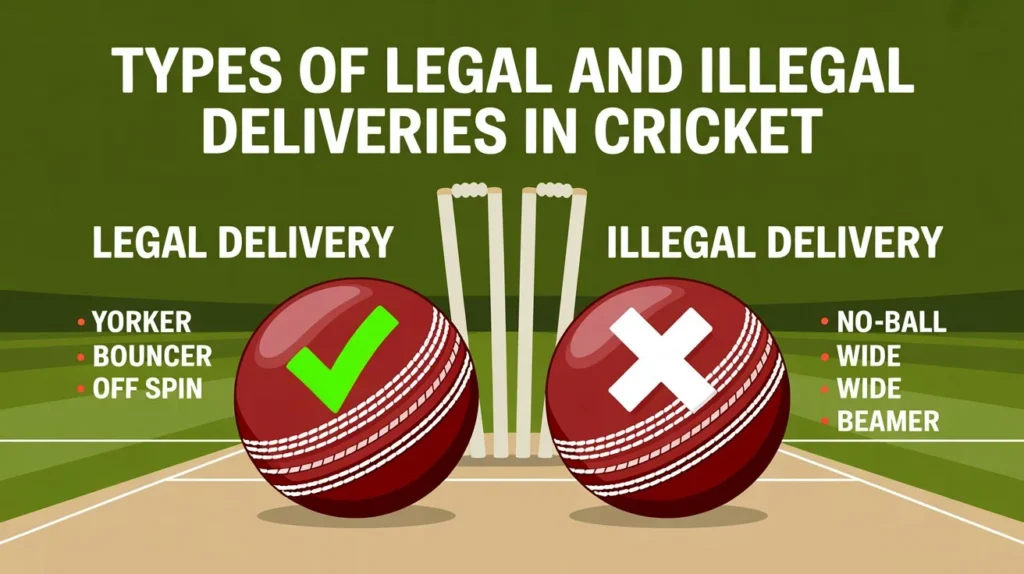 Types of Legal Delivery in Cricket