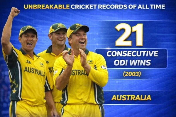 Australia's 21 Consecutive ODI Wins (2003)