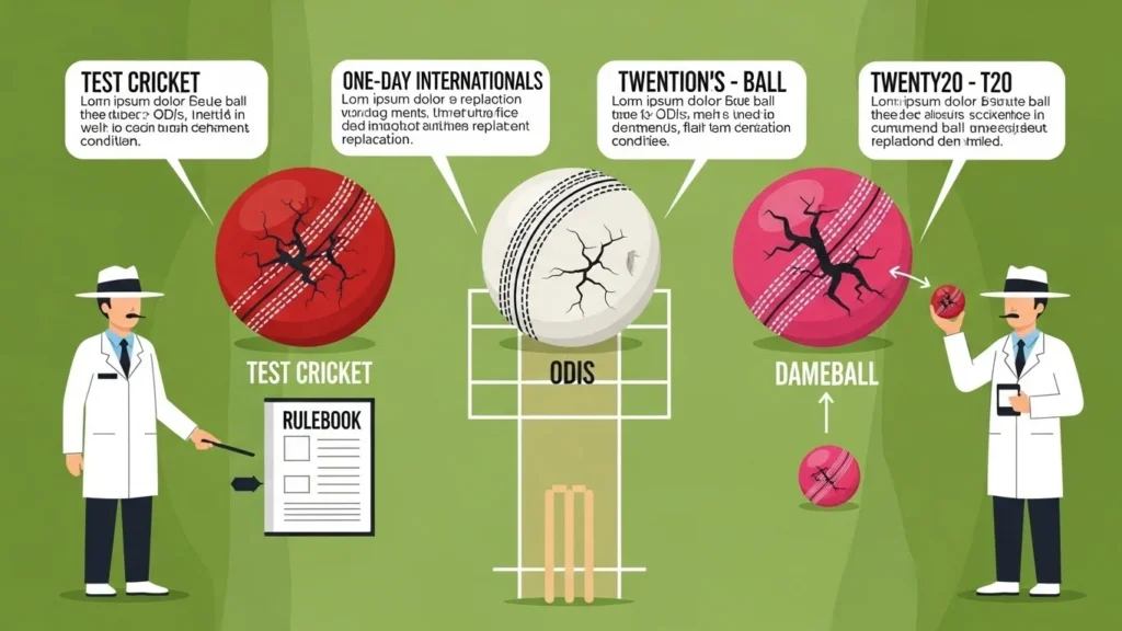 Rules of Replacing the Ball in Cricket