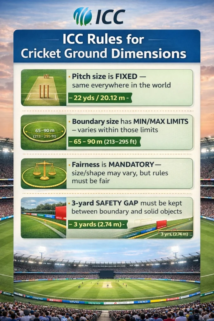 Cricket Ground Dimensions