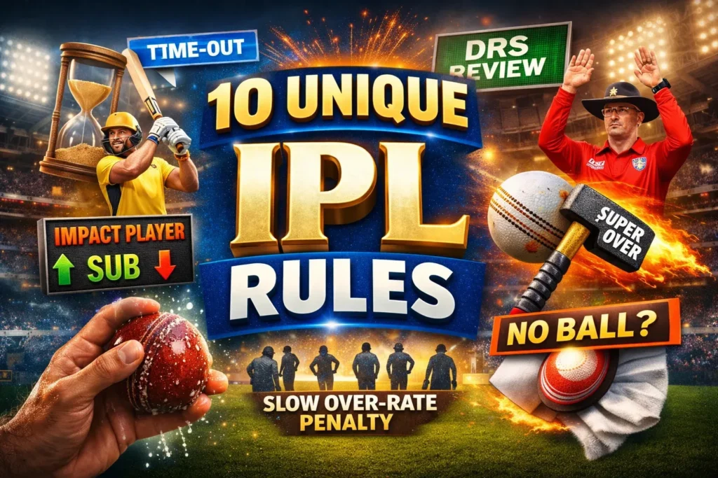 10 unique IPL rules