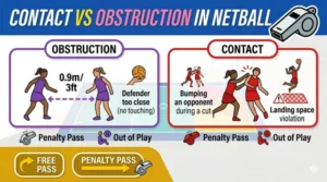 Contact vs Obstruction in Netball