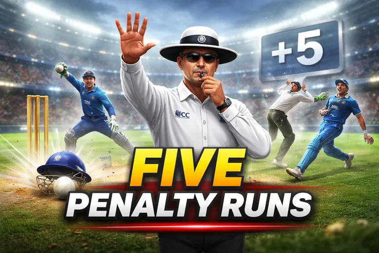 Five Penalty Runs in Cricket