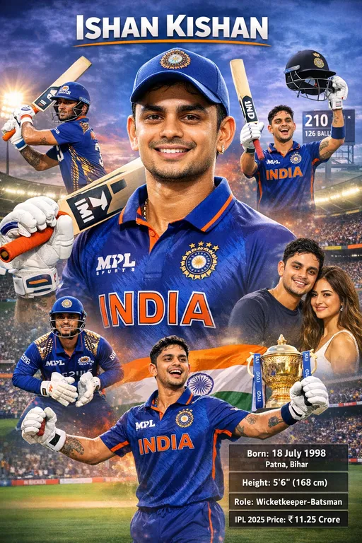 Ishan Kishan Biography: Age, Height, Career, IPL, Stats, Family,