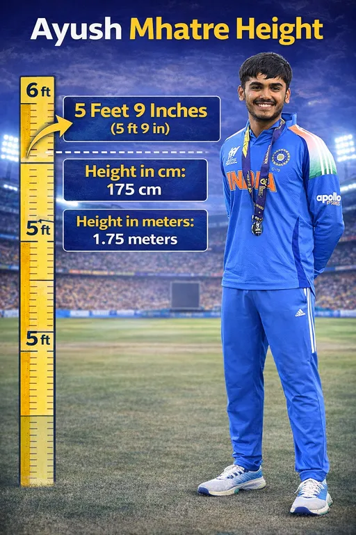 Ayush Mhatre Height